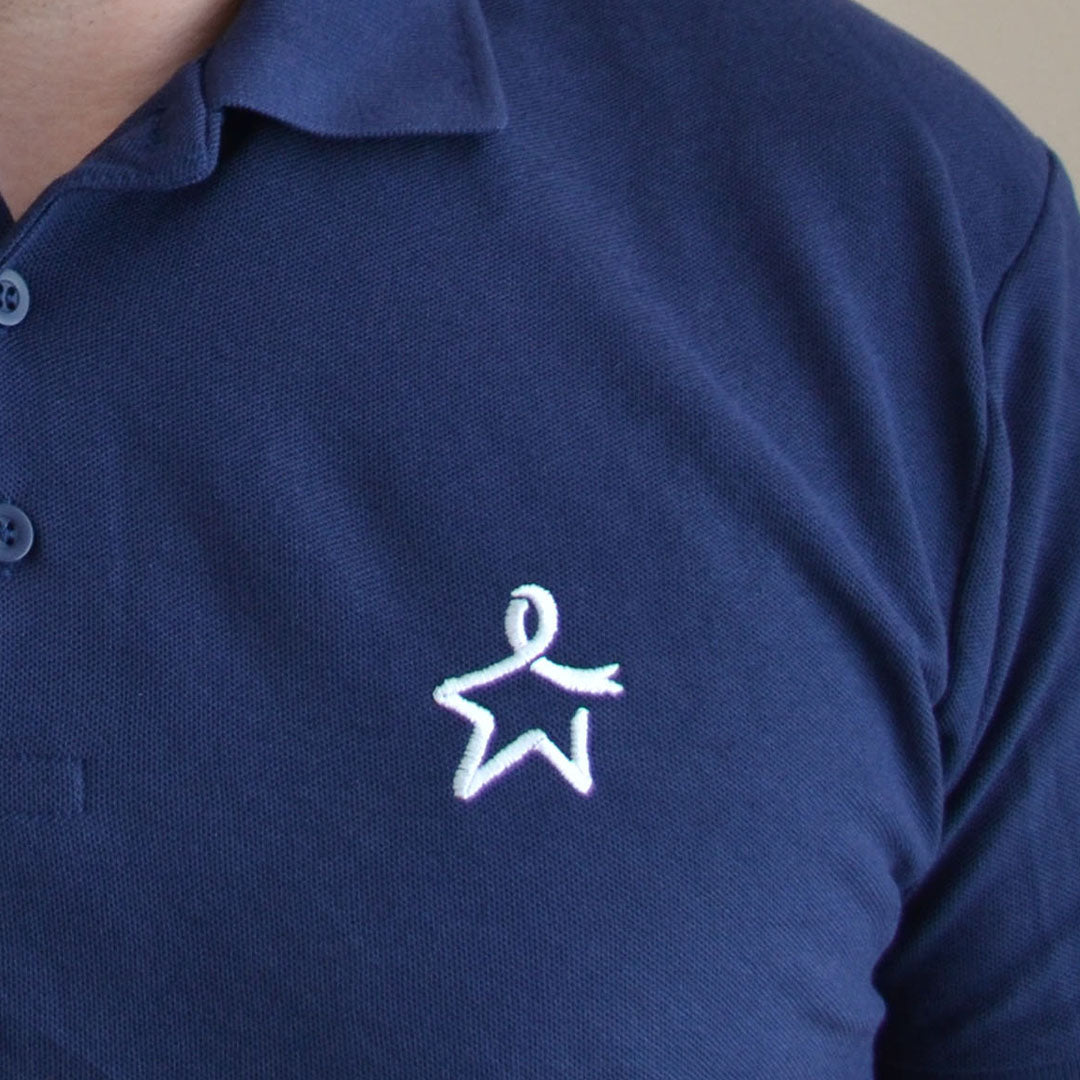 Navy golf polo