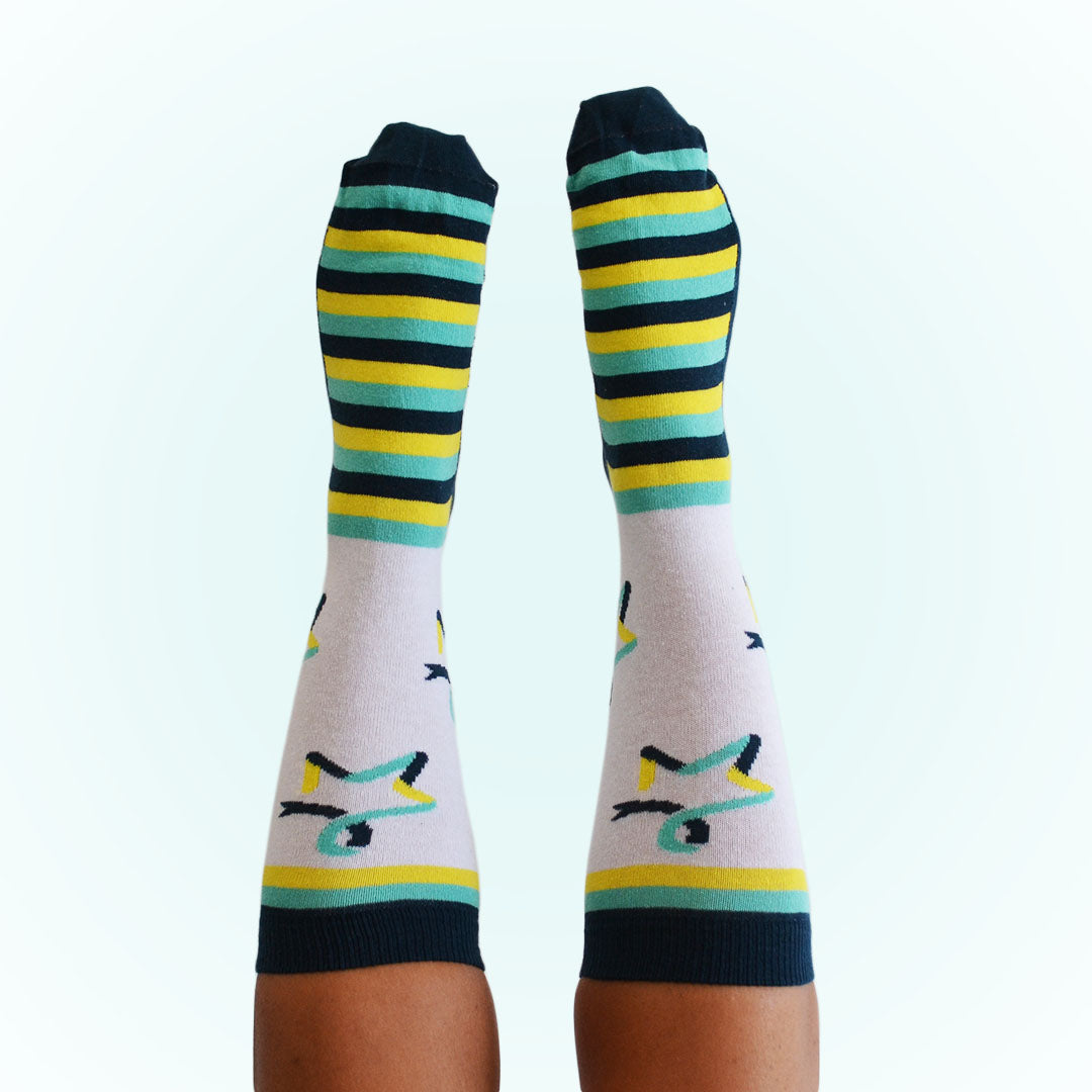 Star of Hope socks Dark Teal