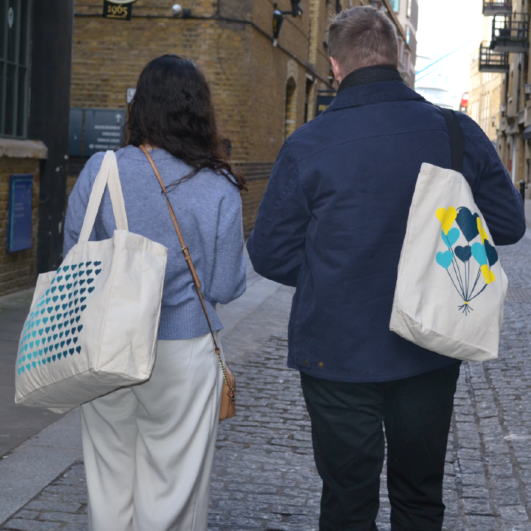 Balloon Heart Tote Bag