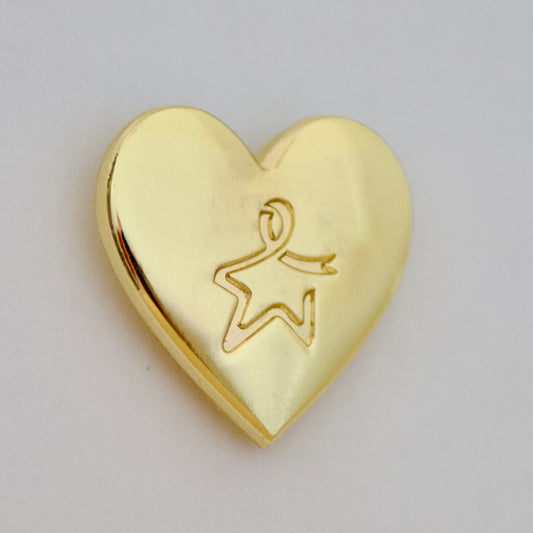 Heart pin badge
